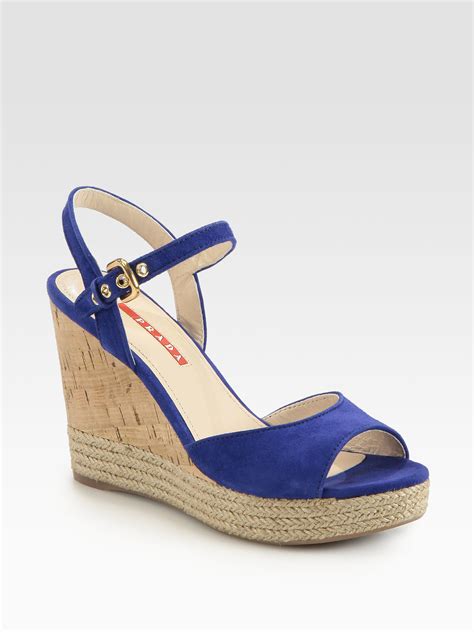 prada women's wedges|Prada sandals for women.